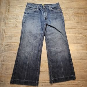 7 For All Mankind Dojo Womens Bootcut Size 30 Jeans Medium Wash Made In USA